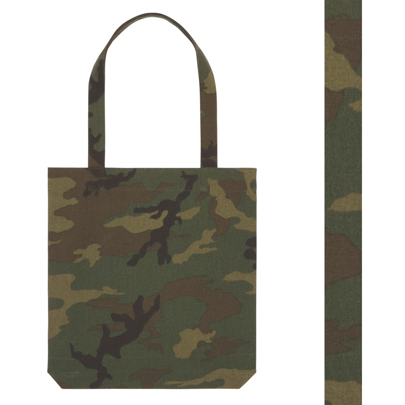 Bolsas super resistente camuflaje de loneta de algodón reciclado y producción ética Bolsas super resistente camuflaje de loneta de algodón reciclado y producción ética
