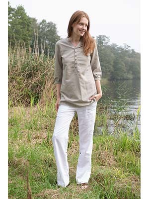 pantalon lino algodon ecologico