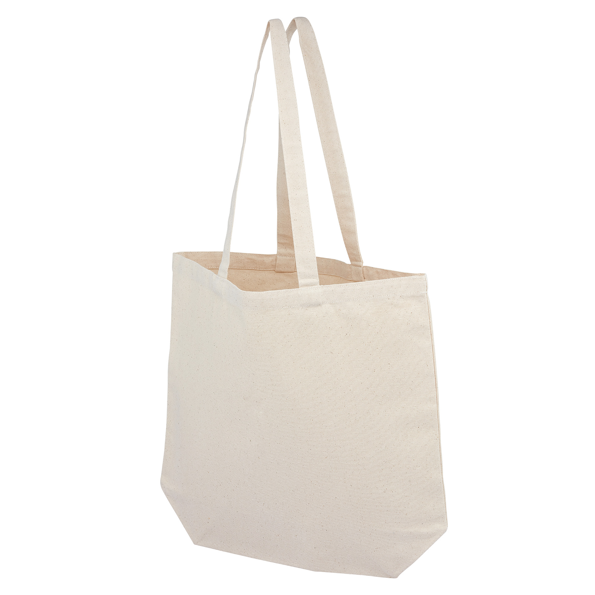 Bolsa resistente con fuelle inferior de algodón natural