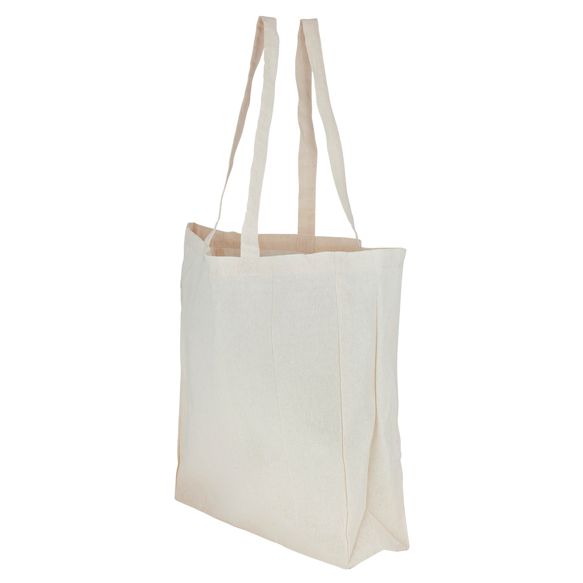 Bolsa ligera con fuelle completo de algodón natural