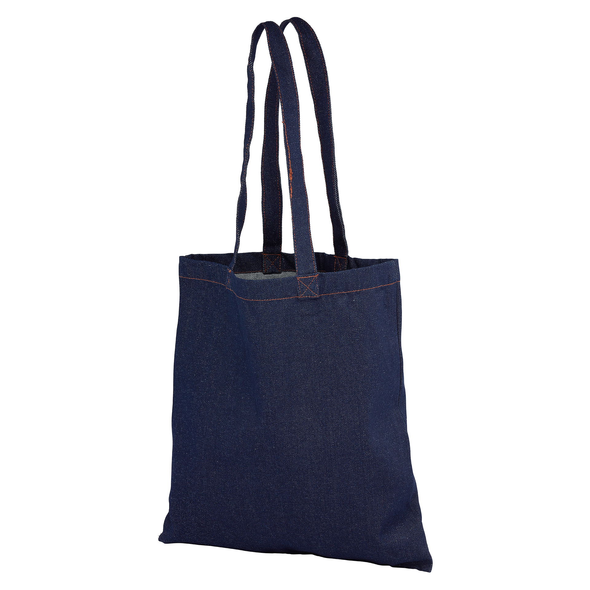 Bolsa resistente de algodón natural acabado denim