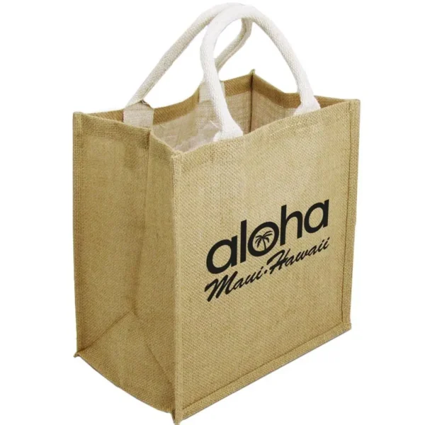 bolsa de yute sostenible para personalizar