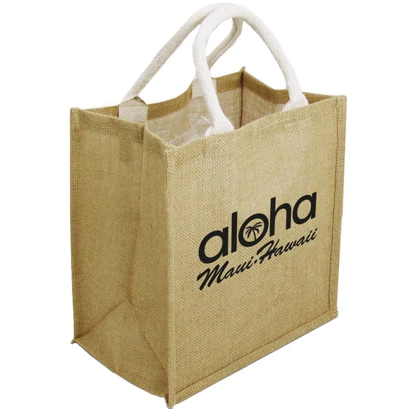bolsa de yute sostenible para personalizar