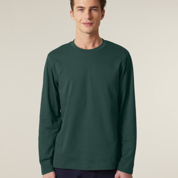 camiseta de manga larga unisex ecológica de suave algodón orgánico