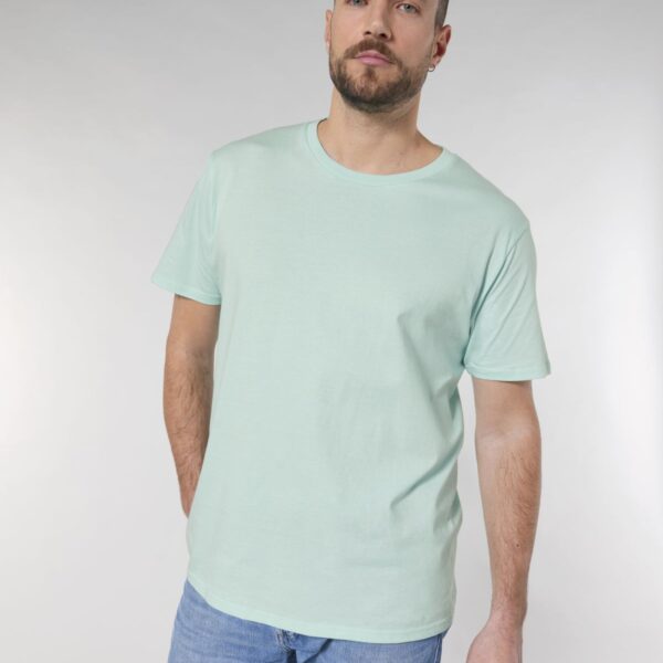 camiseta unisex de algodón orgánico corte tubular