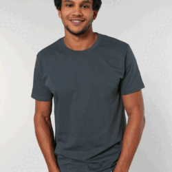 camiseta de algodón orgánico unisex con corte tubular en diferentes colores