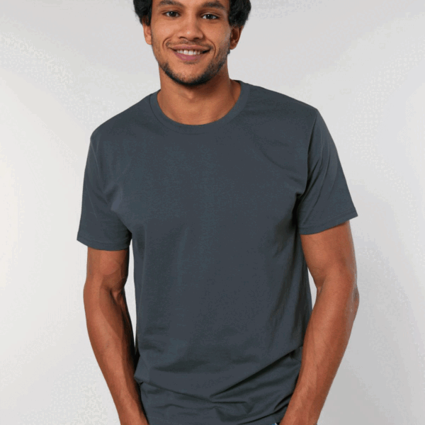 camiseta de algodón orgánico unisex con corte tubular en diferentes colores