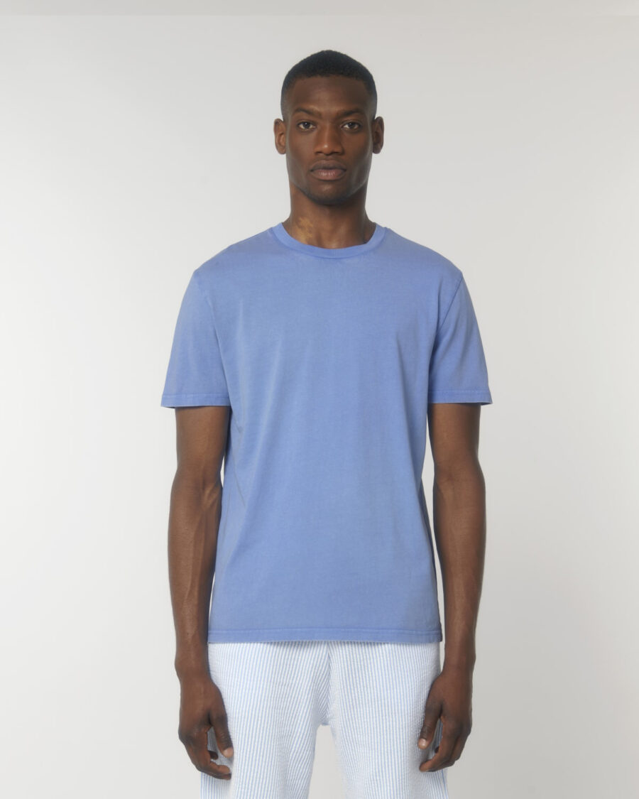 camiseta unisex efecto vintage de algodón orgánico