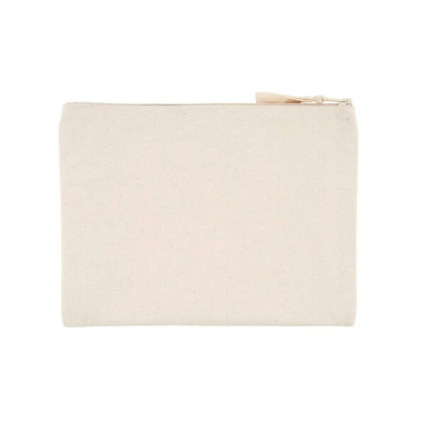 Cartera de cremallera de algodón reciclado resistente