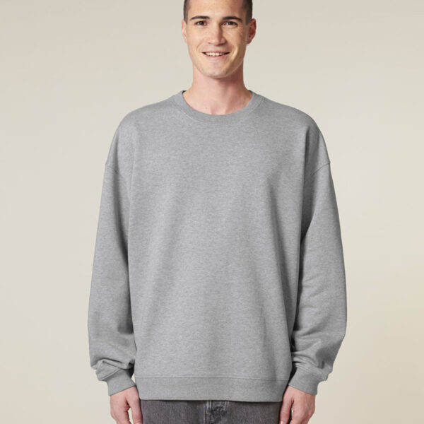 sudadera gruesa de algodón orgánico corte unisex oversize
