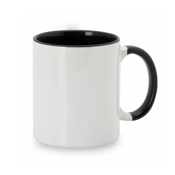 Taza cerámica con detalle en diferentes colores personalizable con impresión a todo color