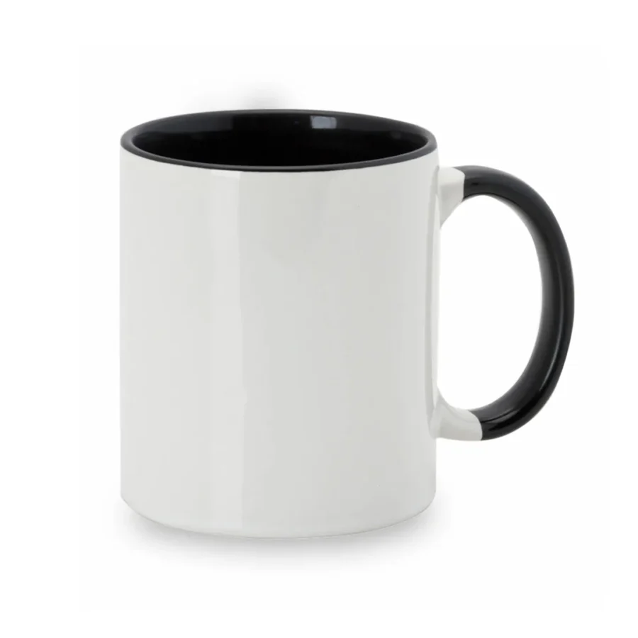 Taza cerámica con detalle en diferentes colores personalizable con impresión a todo color