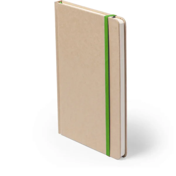 Cómoda libreta ecológica de cartón reciclado tamaño a5 para merchandising empresarial responsable personalizada a color
