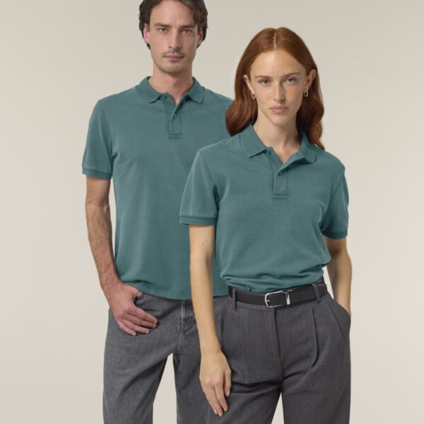polo ecológico efecto desgastado personalizable