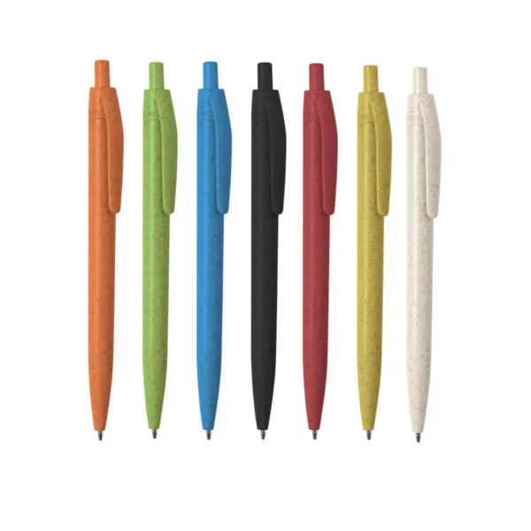 Bolígrafo ecológico fabricado en caña de trigo disponible en diferentes colores para personalizar