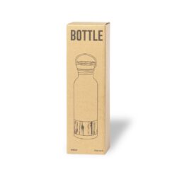 Botella inox y bambú estilo retro