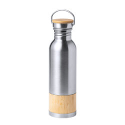 Botella inox y bambú estilo retro