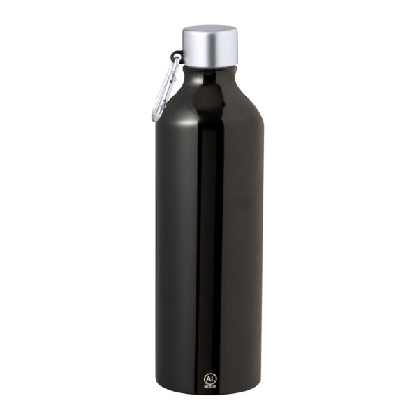 Botella aluminio reciclado+mosquetón