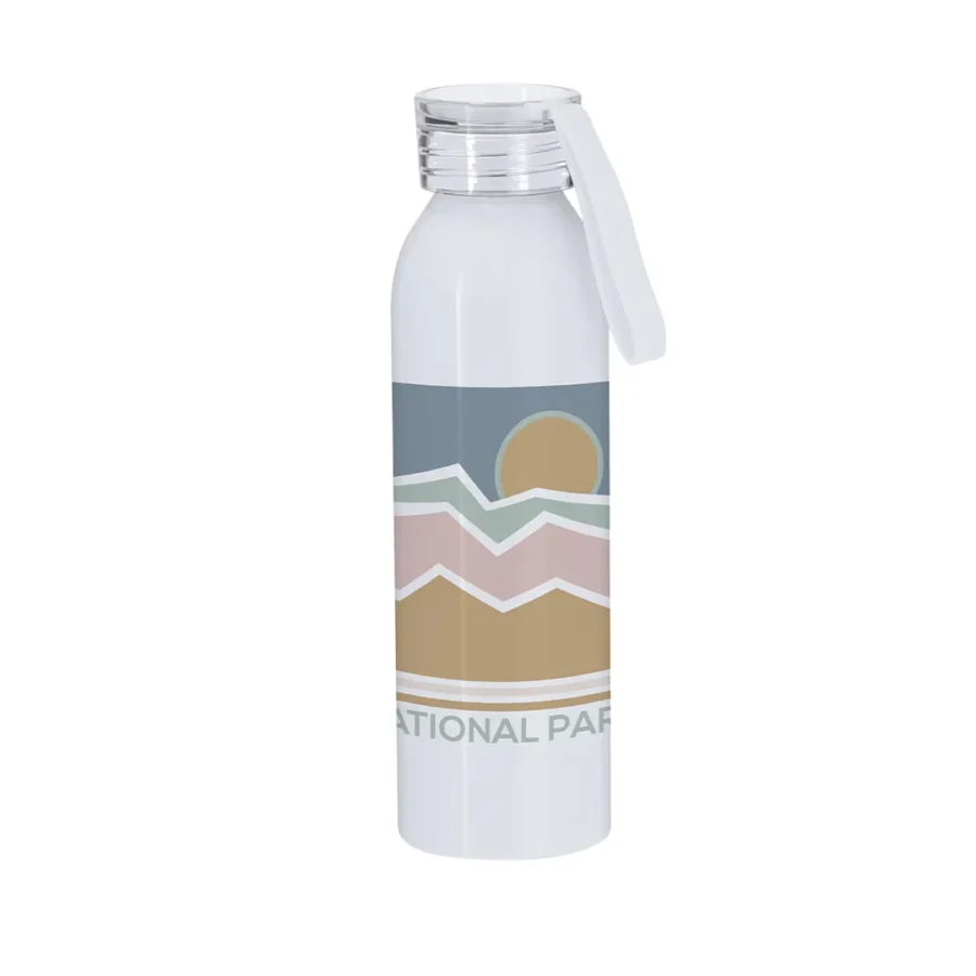 Botella para bebida de aluminio con impresión a color