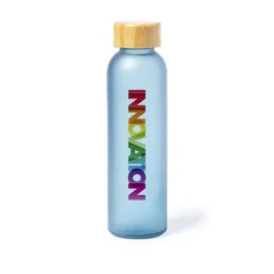 Botella de cristal personalizada a todo color fullcolor disponible en diferentes colores