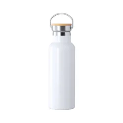 Termo de estilo retro de acero inoxidable personalizado a todo color con sublimación o grabado laser