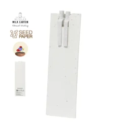 Set compuesto de bolígrafo y lápiz ecológico fabricados con el reciclaje de cartones de leche, personalizable con tu logo