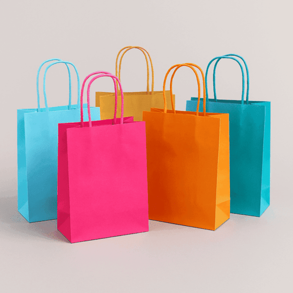 bolsa de papel reciclado personalizada de colores