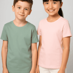 camiseta ecológica para niños de algodón BIO económica