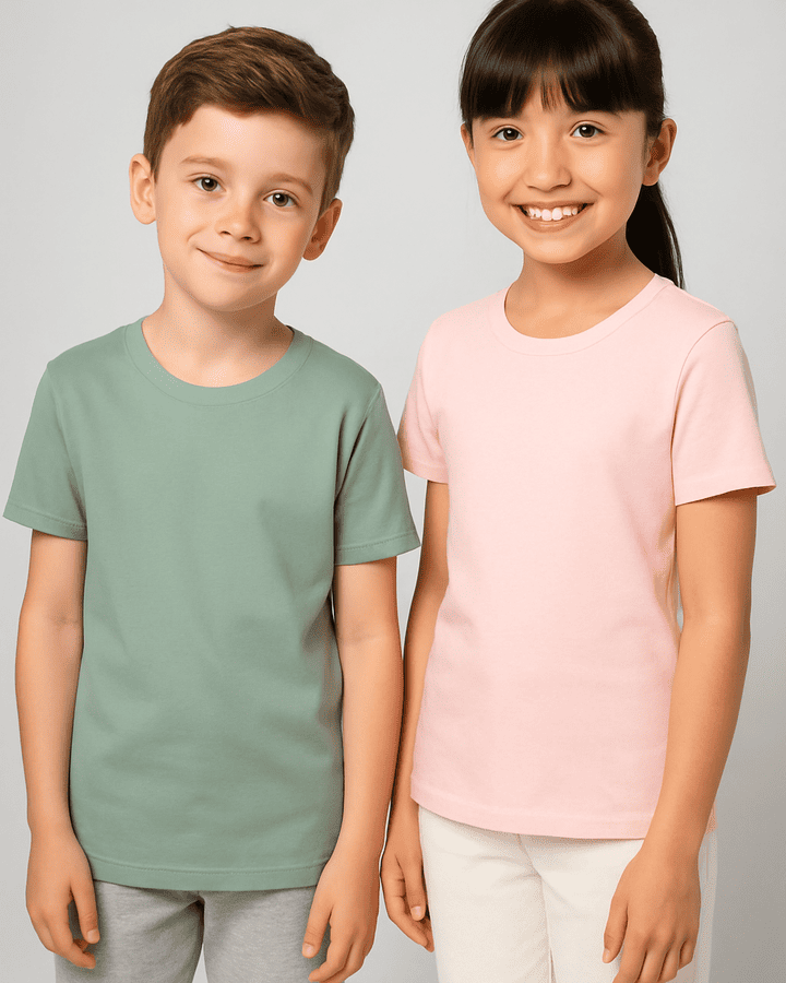 camiseta ecológica para niños de algodón BIO económica