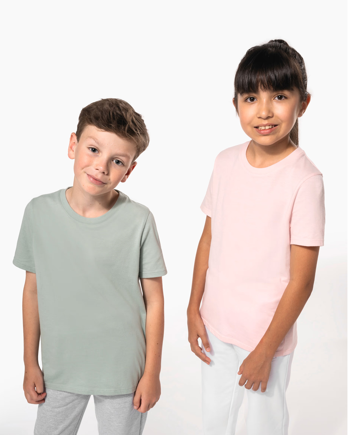 camiseta ecológica infantil de algodón BIO en conversión sostenible y económica