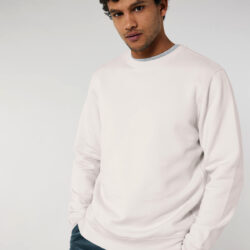 sudadera unisex de algodón orgánico de cuello redondo sin capucha en diferentes colores y tallas