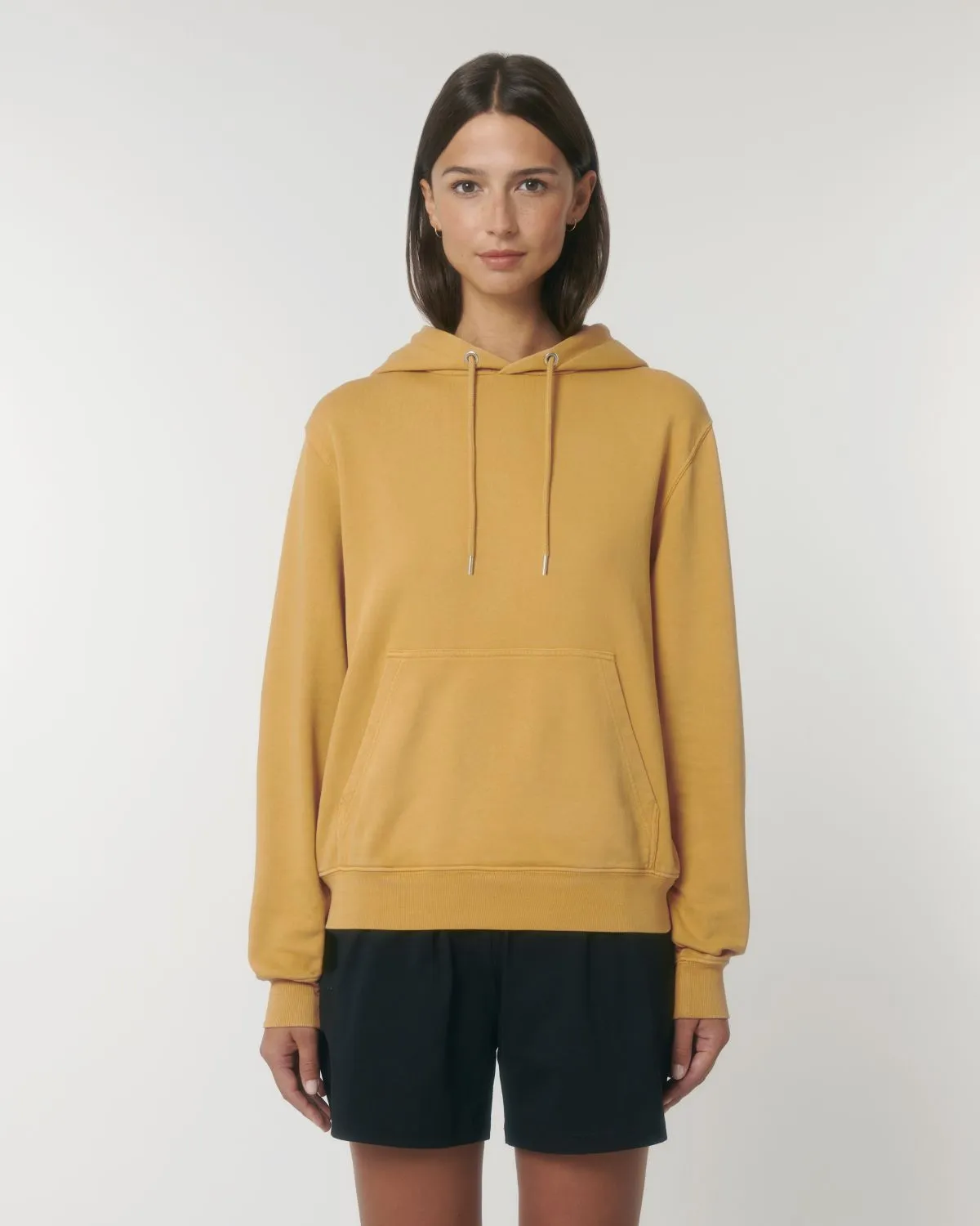 Sudadera vintage con capucha de algodón orgánico