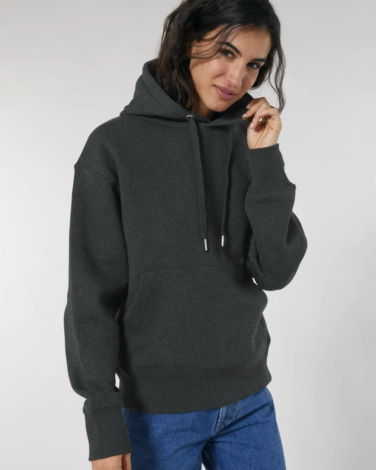 Sudadera mezcla algodón orgánico y poliéster reciclado