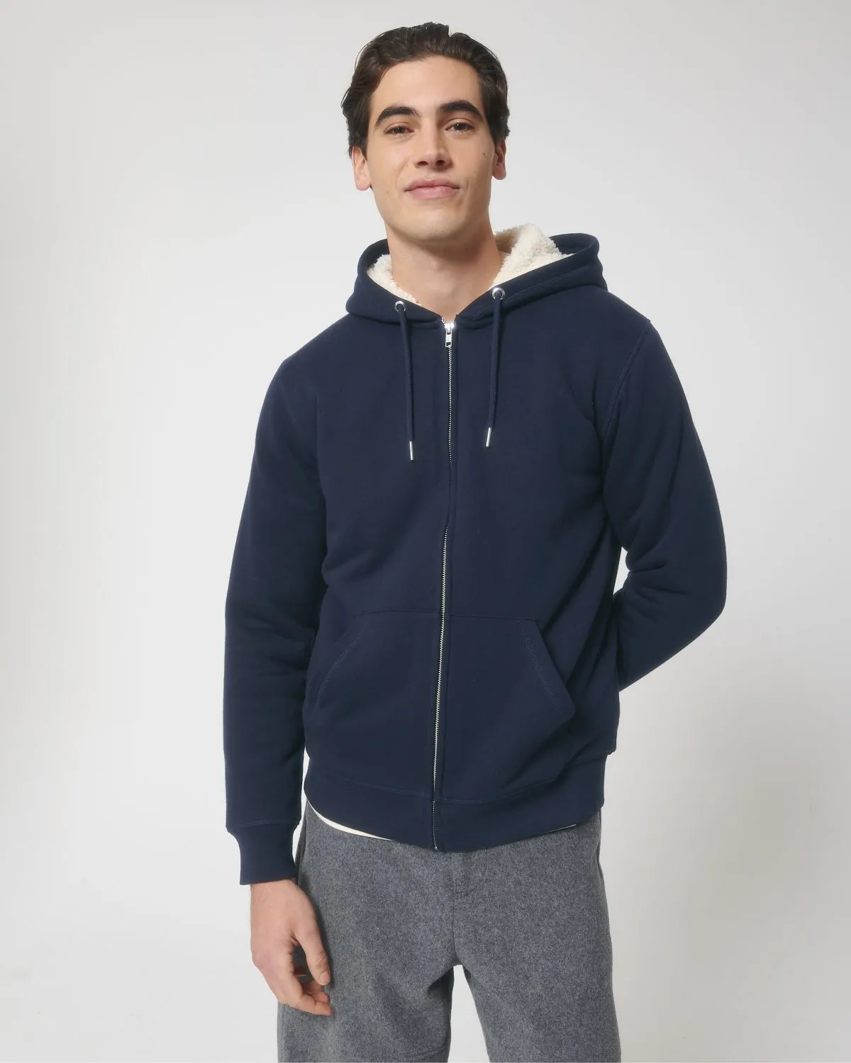 Sudadera con forro borreguillo