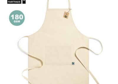 delantal de comercio justo personalizable