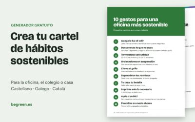 Generador de carteles de hábitos sostenibles para imprimir