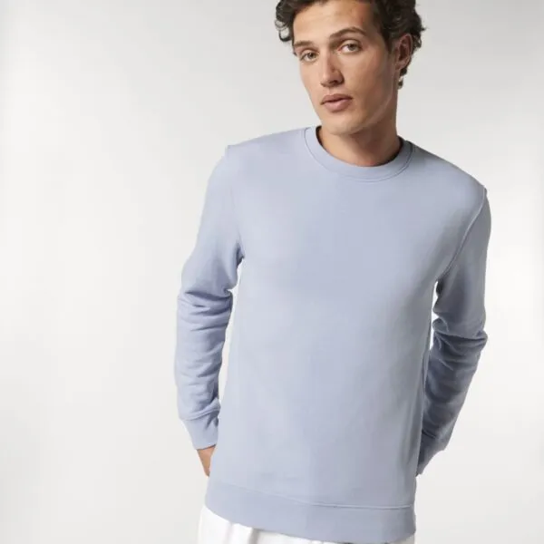 Sudadera con cuello redondo gruesa de algodón orgánico