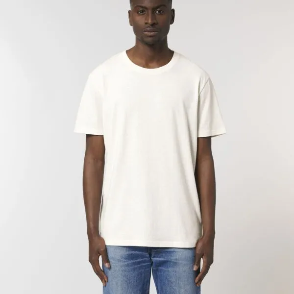 camiseta de algodón reciclado corte unisex de colores