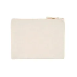 Cartera de cremallera de algodón reciclado resistente