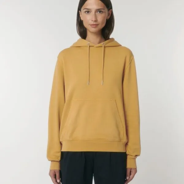 Sudadera vintage con capucha de algodón orgánico