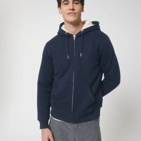 Sudadera con forro borreguillo de algodón orgánico