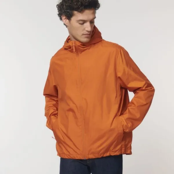 Cortavientos reciclado unisex con cremallera
