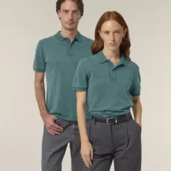 polo ecológico efecto desgastado personalizable