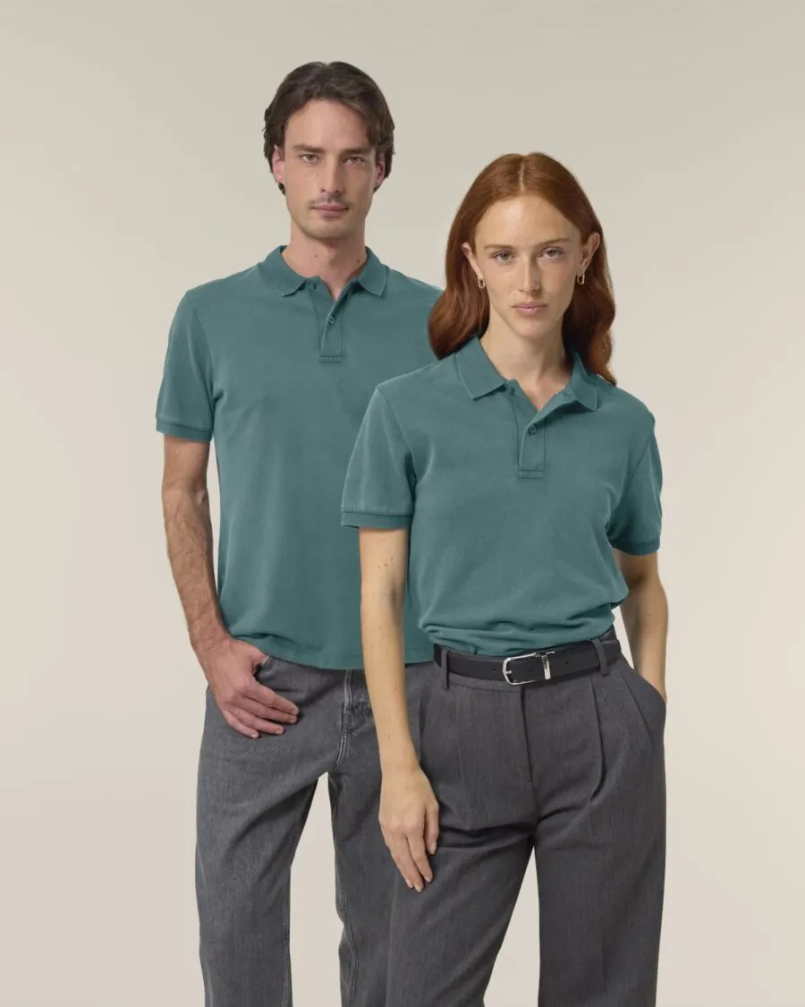 polo ecológico efecto desgastado personalizable