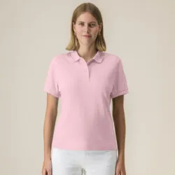 polo de mujer en algodón orgánico de calidad corte moderno y ajustado