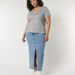 camiseta-mujer-pico-algodón-e